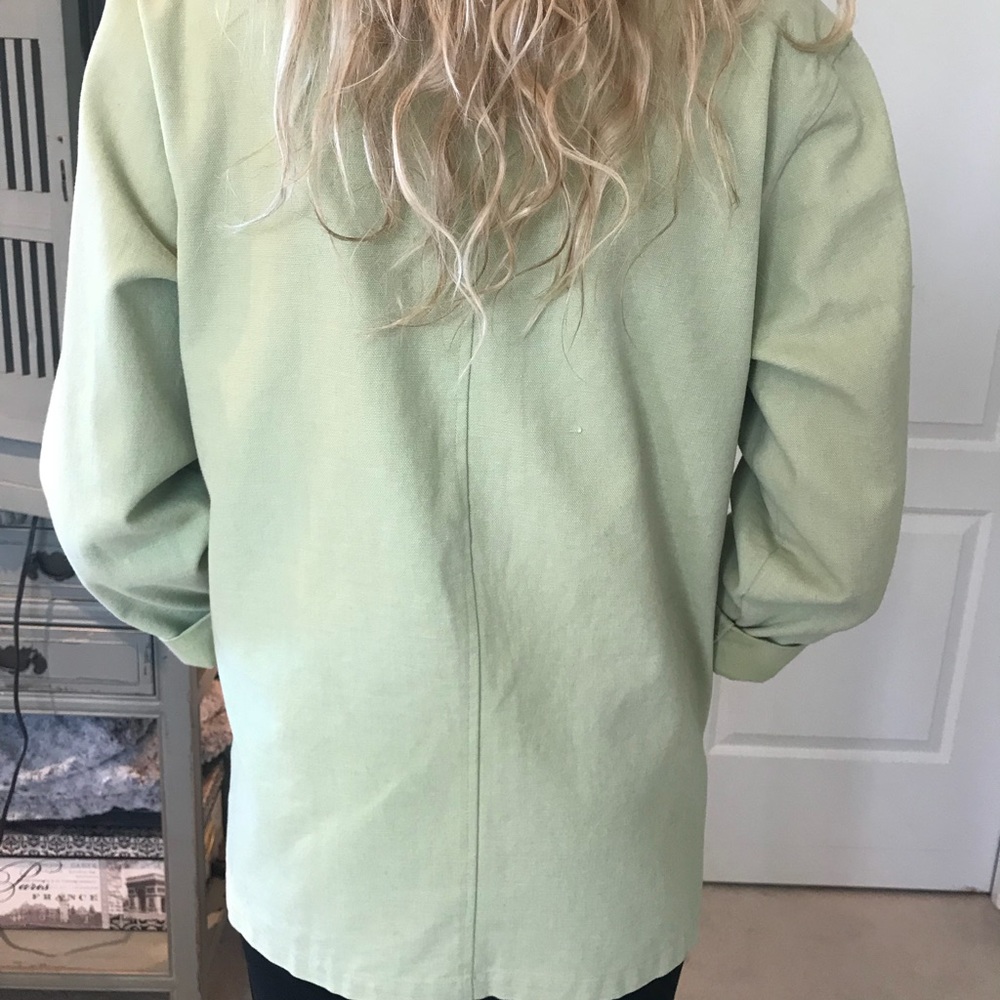 SALE!!  Prettiest Green Spring Jacket - Picture 2 of 3